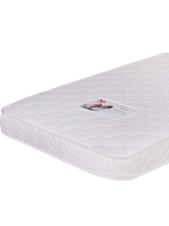 Kids Bed Single with Mattress & Storage Space Beige 90x190cm