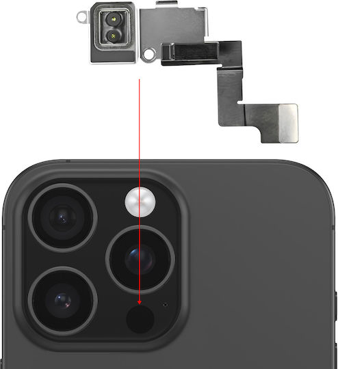 Avizar Lidar Скенер Гъвкав Кабел iPhone 16 Pro Max Гъвкав Сребрист Кабел