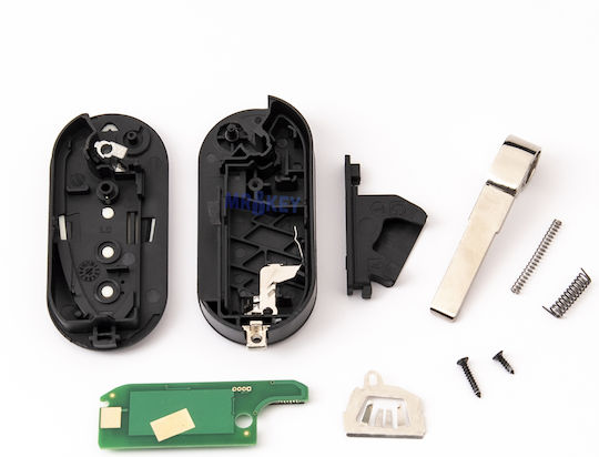Foldable Car Key Shell with Blade with 3 Buttons for Alfa Romeo