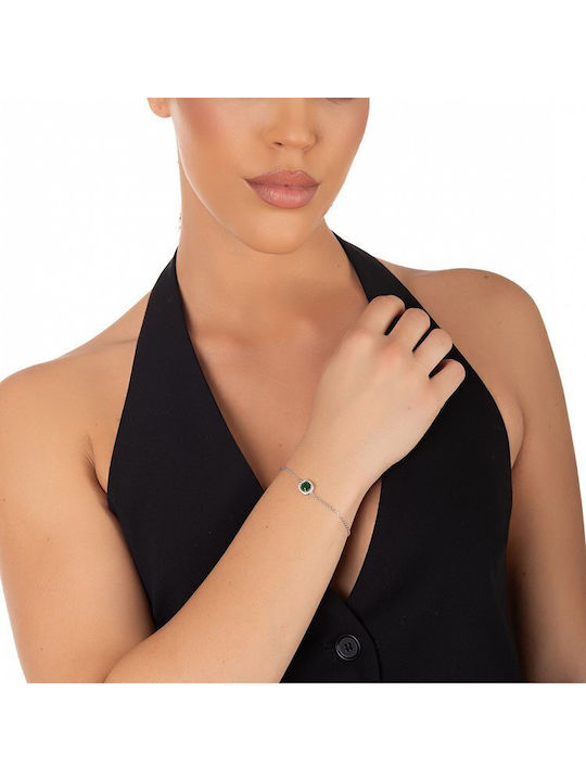 Oxzen Women's Bracelet made of Silver with Zircon