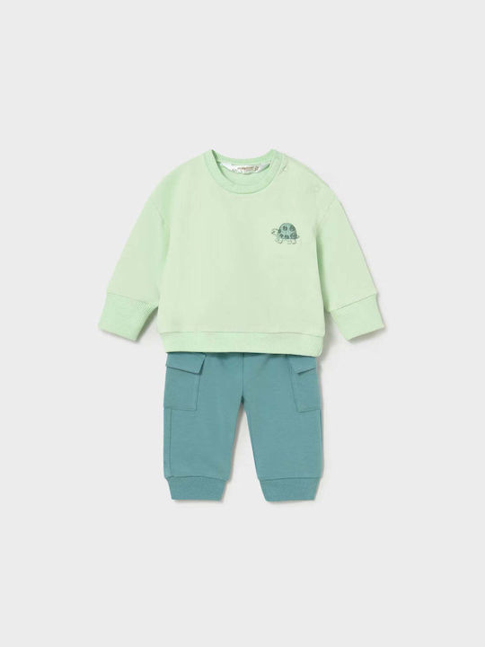 Mayoral Kids Clothing Set with Pants Green 2 Pieces