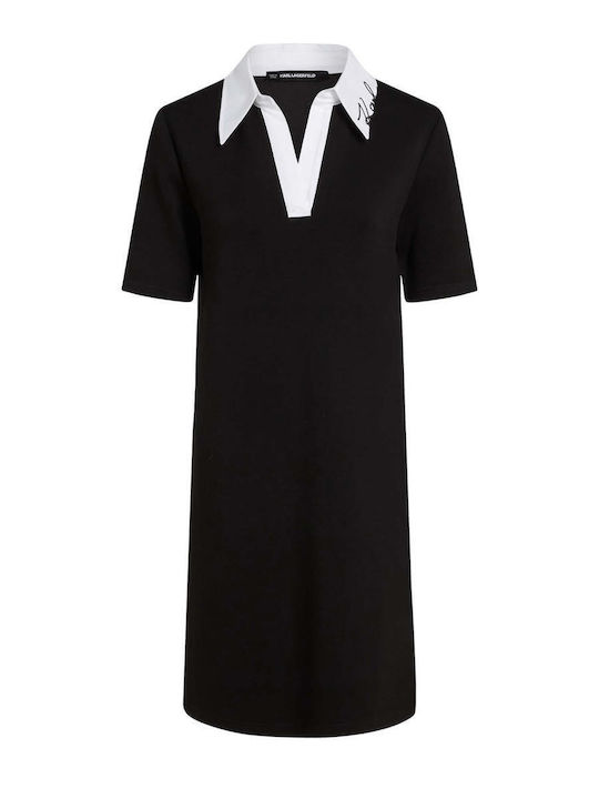 Summer Mini T-Shirt Dress Black