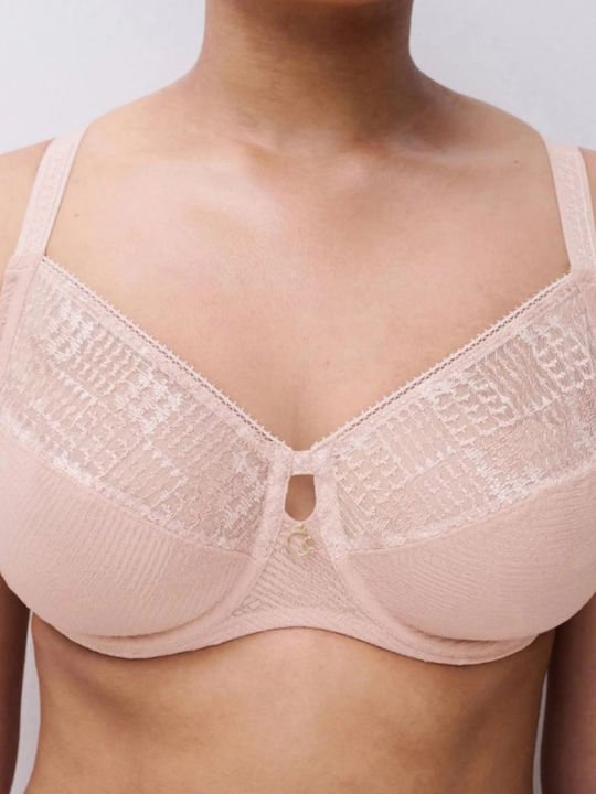 Bra without Padding Underwire Pink