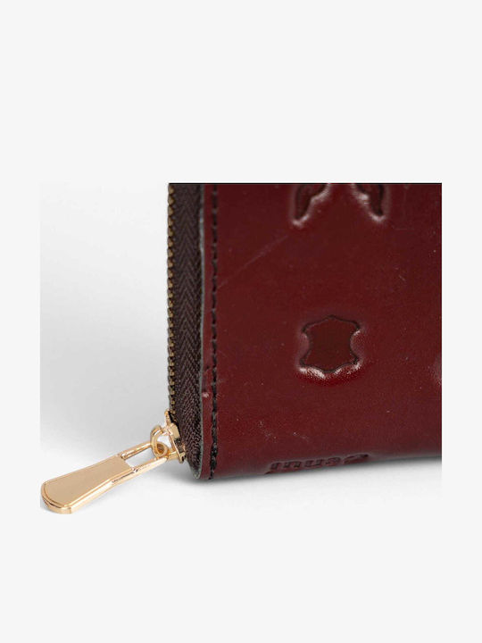 Small Leather Women's Wallet Classic Burgundy