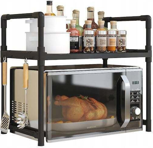 Suport Pentru Cuptor Cu Microunde Din Plastic 49x48x32cm Negru