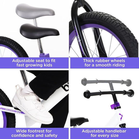 Bixe Bicicletă de Echilibru pentru Copii Violet