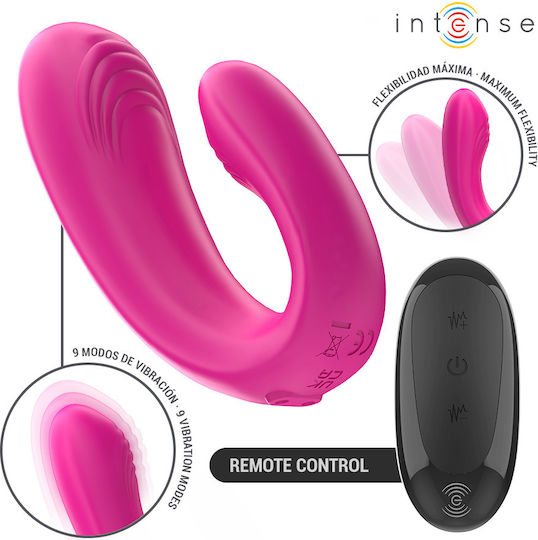 Intense Janet Dual Dublu Vibrator cu Telecomandă 10.2cm Roz