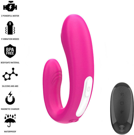 Intense Janet Dual Dublu Vibrator cu Telecomandă 10.2cm Roz