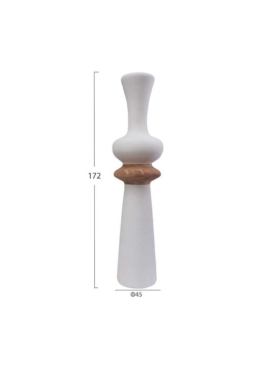 Vază Decorativă din Beton Alb 1buc