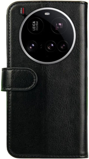 Rosso Element Pu Wallet Synthetic Leather Black (Xiaomi 15 Ultra)