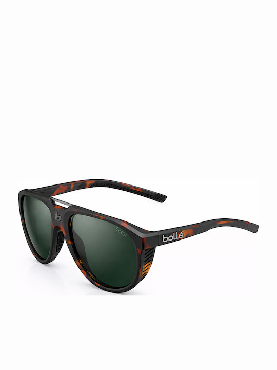 Bolle Unisex Γυαλιά Ηλίου με Καφέ Ταρταρούγα Σκελετό και Καφέ Polarized Φακό