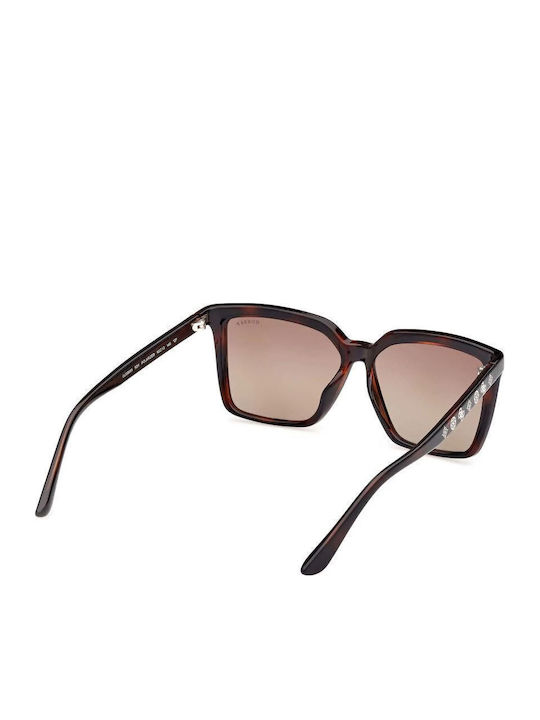 Guess Women's Sunglasses with Brown Tartaruga Plastic Frame and Brown Gradient Lens GU00099 52F