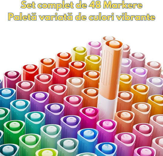 Inco Acrylic Markers Multicolor 48pcs