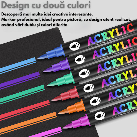 Qova Acrylmarker Multicolor 60Stück