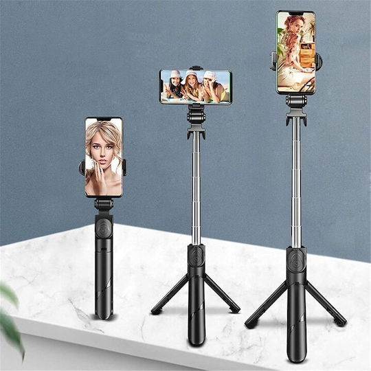 Alista Home Selfie Stick Trepied Pentru Telefoane Mobile Bluetooth Cu Lumină Gri