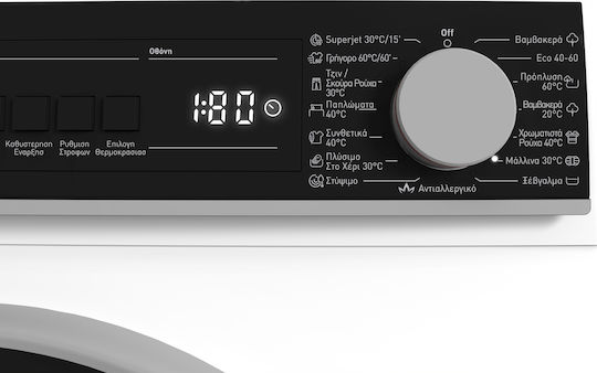 Sharp Πλυντήριο Ρούχων 9kg με Τεχνολογία Ατμού 1400 Στροφών ES-NFB914AWNA