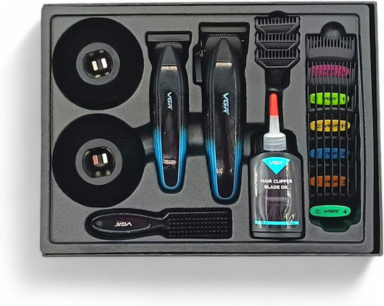 VGR Professional Hair Clipper Blue V-889