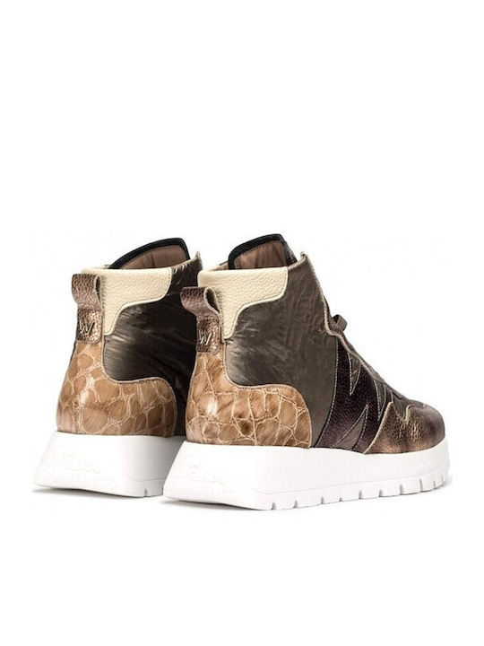 Women's Ankle Boots Platform Gold