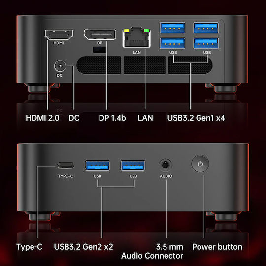 Acemagic Mini PC (Ryzen 3 3300U/16GB DDR4/512GB SSD/W11 Pro)