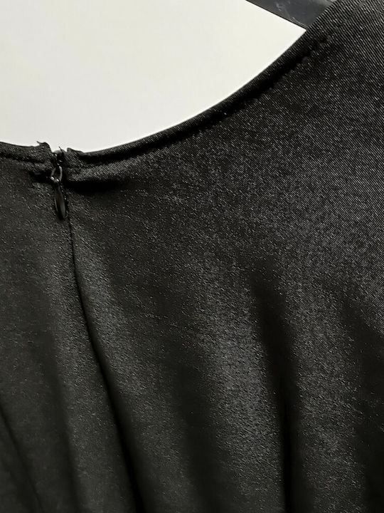 Mini Abendkleid mit Schlitz Black