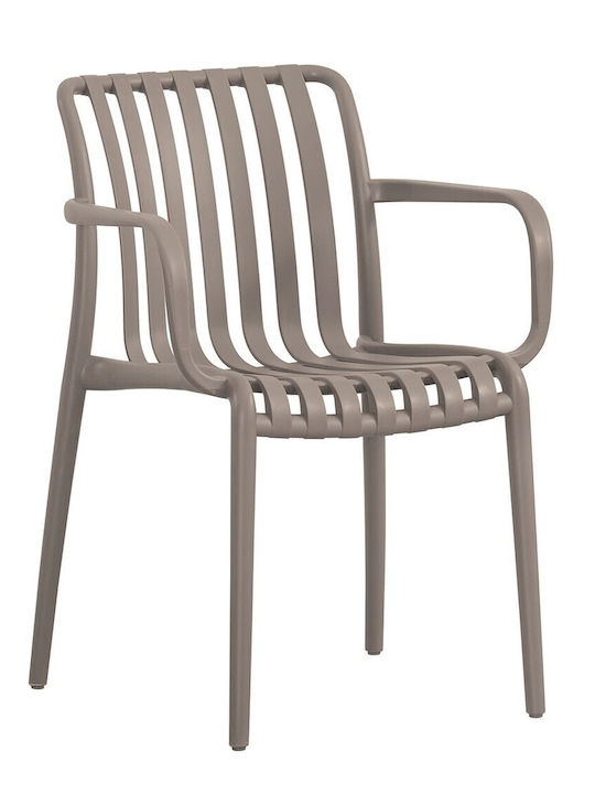 Gartenstühle Polypropylen Moda-h Kaffee E3800,3H 54x57x80cm