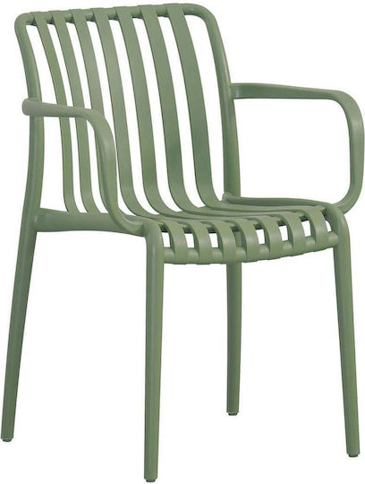 Outdoor-Sessel Polypropylen Moda-h Green 54x57x80εκ.