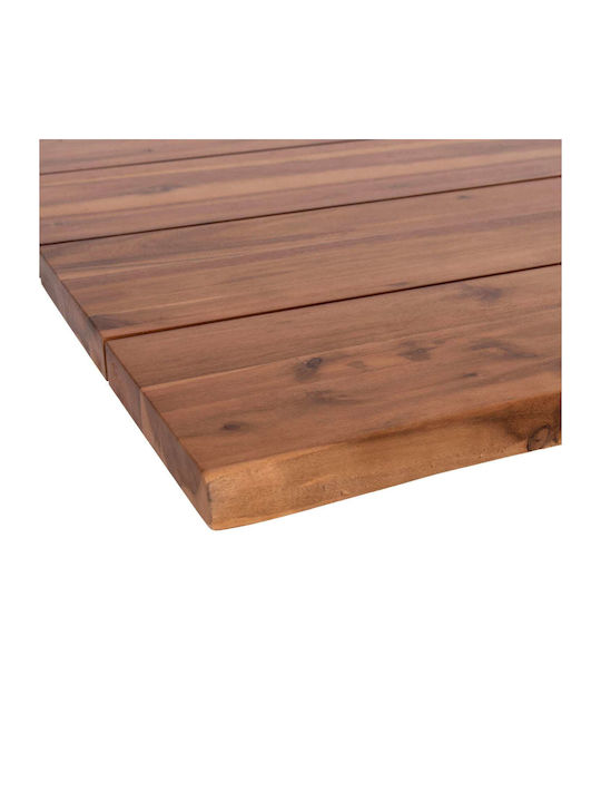 Freebox Square Table Surface made of Solid Wood Acacia 80x80x3.5cm FB96300.01 1pcs