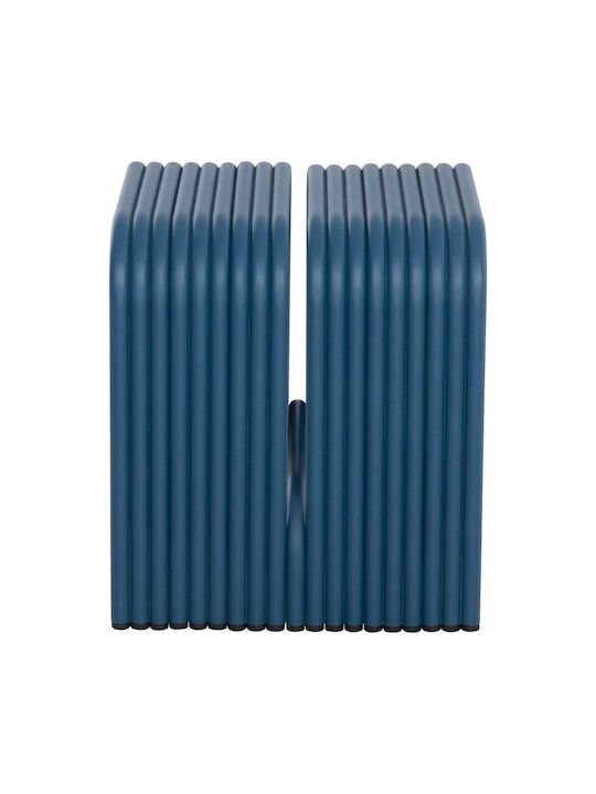 Stool For Living Room Metallic Blue Color 40x38x42cm