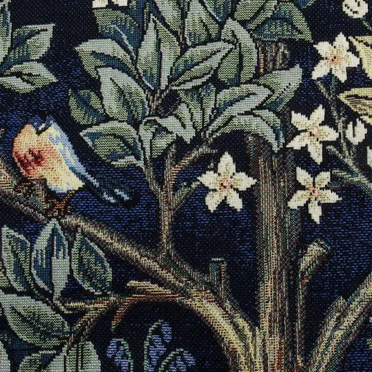 Signare Decorative Tapestry Handmade Blue Made of Fabric 197x139cm