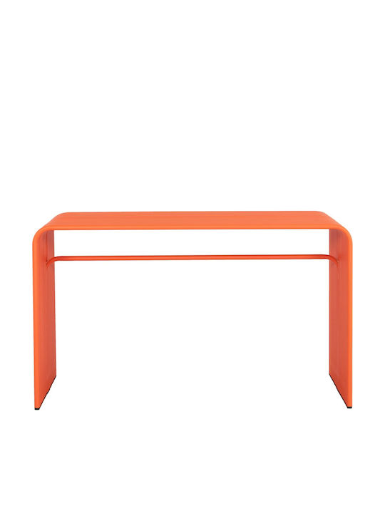 Table Dining Room Aluminum Orange 121x70x70cm