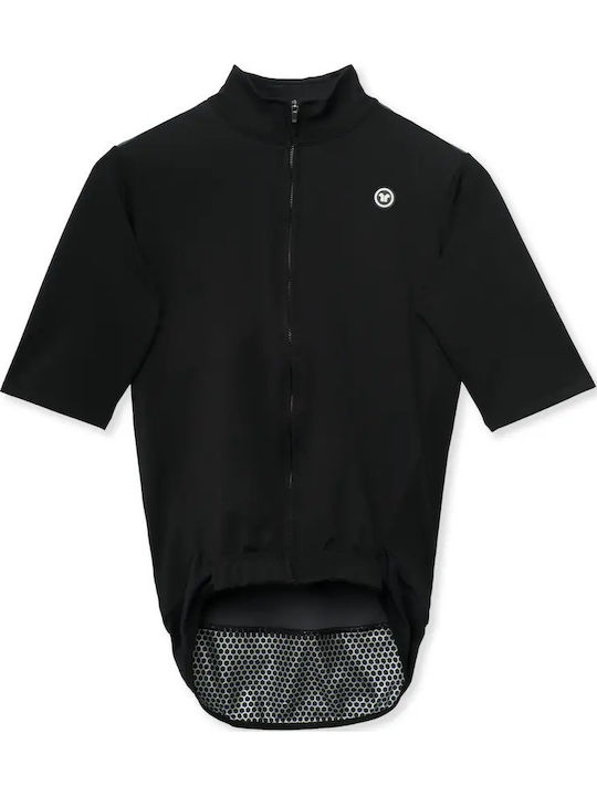 Pacto Men's Cycling Windbreaker Jacket Short Sleeve Black