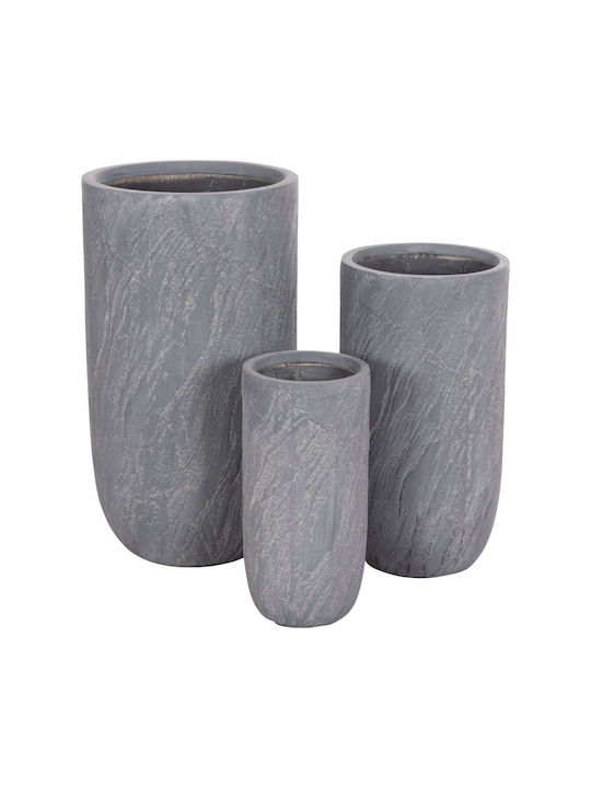Σετ Σετ 3 Γλάστρες Cement Σετ Σετ 3 Γλάστρες Cement