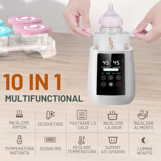 Inco Încălzitor Digital De Biberon Cu Funcție De Păstrare A Sticlei Pentru Bebeluși