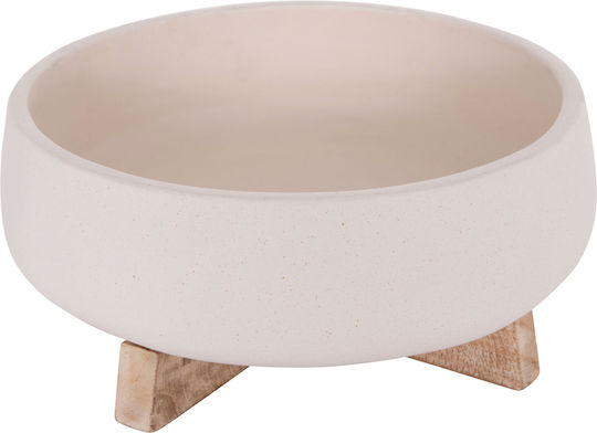 HomeMarkt Γλάστρα Τσιμεντένια Λευκό 27x26εκ.