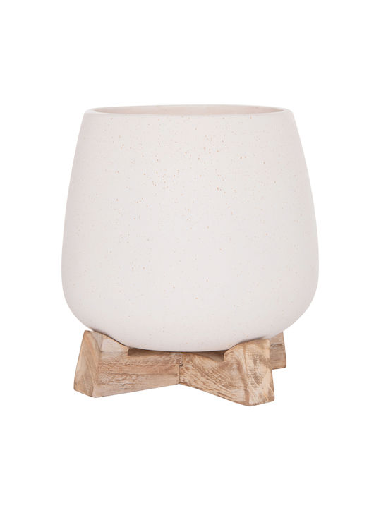 HomeMarkt Γλάστρα Τσιμεντένια Λευκό 5x14εκ.