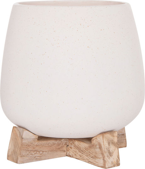HomeMarkt Γλάστρα Τσιμεντένια Λευκό 5x14εκ.