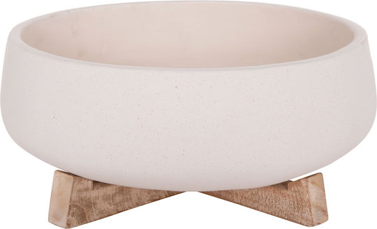 HomeMarkt Γλάστρα Τσιμεντένια Λευκό 27x26εκ.