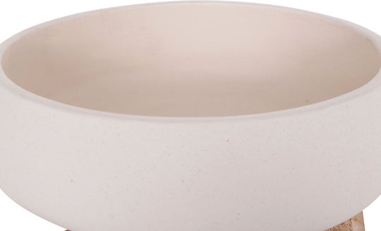 HomeMarkt Γλάστρα Τσιμεντένια Λευκό 27x26εκ.