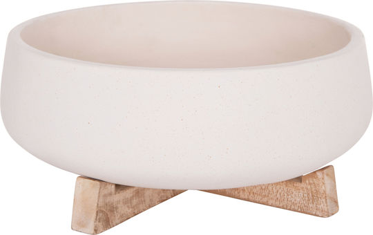HomeMarkt Γλάστρα Τσιμεντένια Λευκό 27x26εκ.
