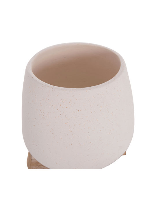 HomeMarkt Γλάστρα Τσιμεντένια Λευκό 5x14εκ.