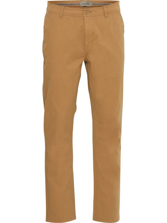 Pantaloni Chino Elastic cu Croială Normală Tabac Brown