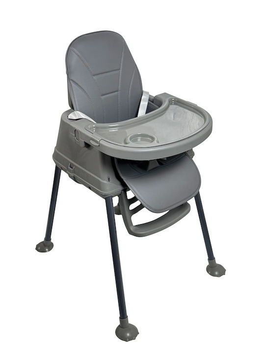 ForAll Moon Baby Highchair 3 in 1 with Adjustable Height Dark Gray