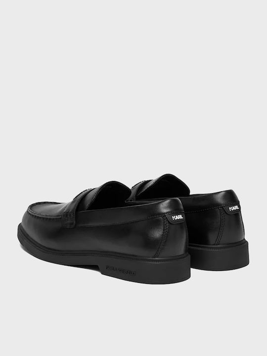 Δερμάτινα Ανδρικά Loafers σε Μαύρο Χρώμα