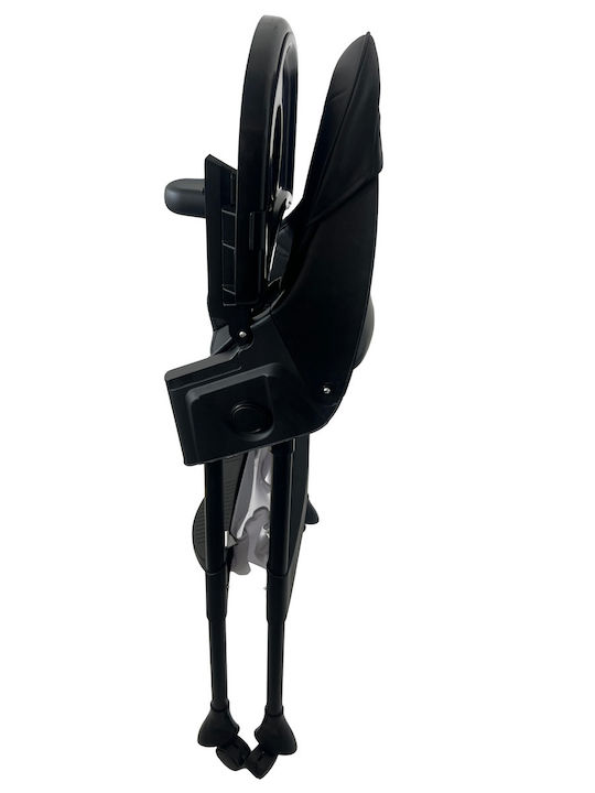 ForAll Bebe Foldable Baby Highchair 4 in 1 with Adjustable Height Black