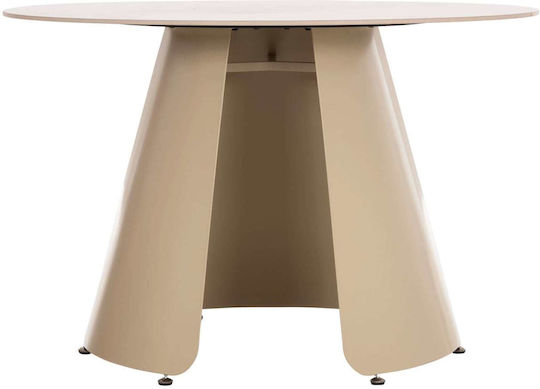 Rotund Masă Sala de mese Cream 120x120x78buc
