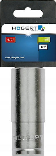 Högert Technik Καρυδάκι Εξάγωνο Μακρύ με Καρέ Υποδοχής HEX, 1/2" Διάμετρος 10mm