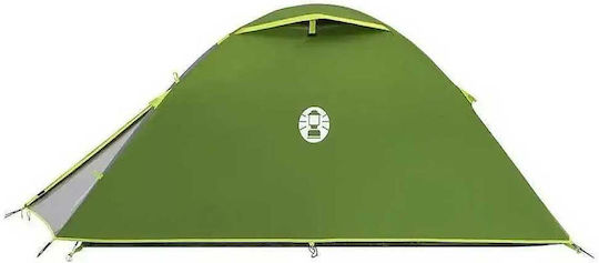 Coleman Darwin 2 BlackOut Camping Tent A-Frame Green for 2 People Waterproof 260x140x100cm
