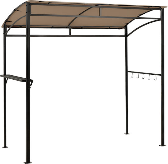 Metal Garden Arbour 134x134x216cm