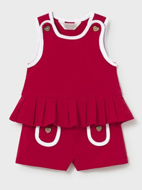 Kinderbekleidungssets mit Sommer Shorts 4 Stück Rot