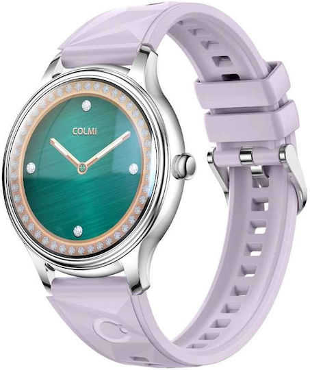 Colmi L28 Air Elegant Smartwatch Din Aluminiu Cu Monitor De Ritm Cardiac Violet